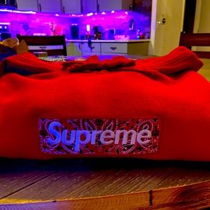 Supreme box logo red